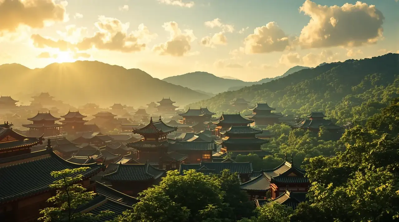 在线AI黄剧热播古装短剧《凤医天下》场景